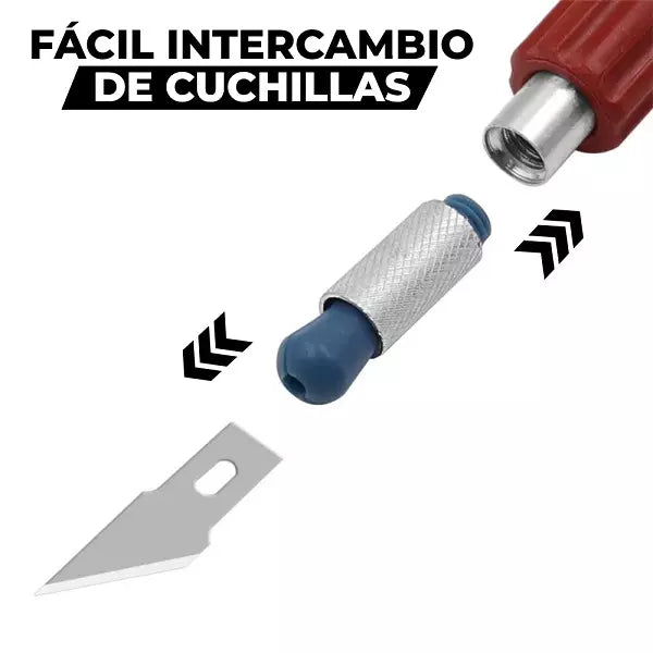 KIT DE CUCHILLAS INTERCAMBIABLES MULTIUSOS - EXPRESS 🇨🇱